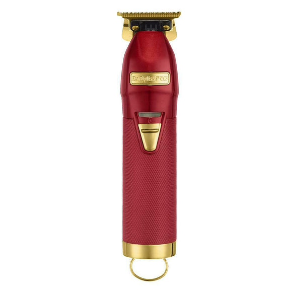 BaByliss PRO Red FX Skeleton Exposed T-Blade Cordless Red & Gold Trimmer -NEW-