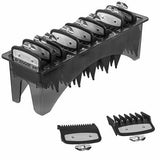 WAHL PREMIUM METAL CUTTING GUARD ATTACHMENT COMB CADDY SET - SIZE 0.5, 1.5 & 1-8