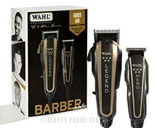 WAHL Professional 8180 Trimmer HERO & Hair Clipper LEGEND 5 Star Barber Combo